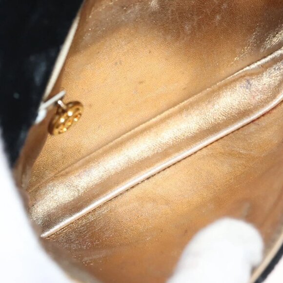 Chanel Black/Gold Velvet Velor Waist Bag - Picture 13 of 16